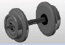 NPE Modellbau NZ33264 - H0 Scheibenradsatz - Ø 10 mm (Zapfenlager)